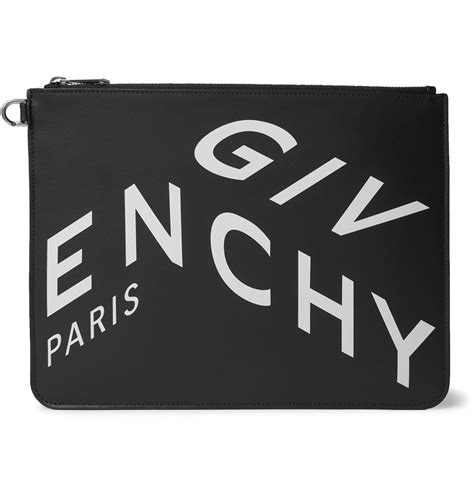 givenchy printed leather pouch black|Givenchy Cross.